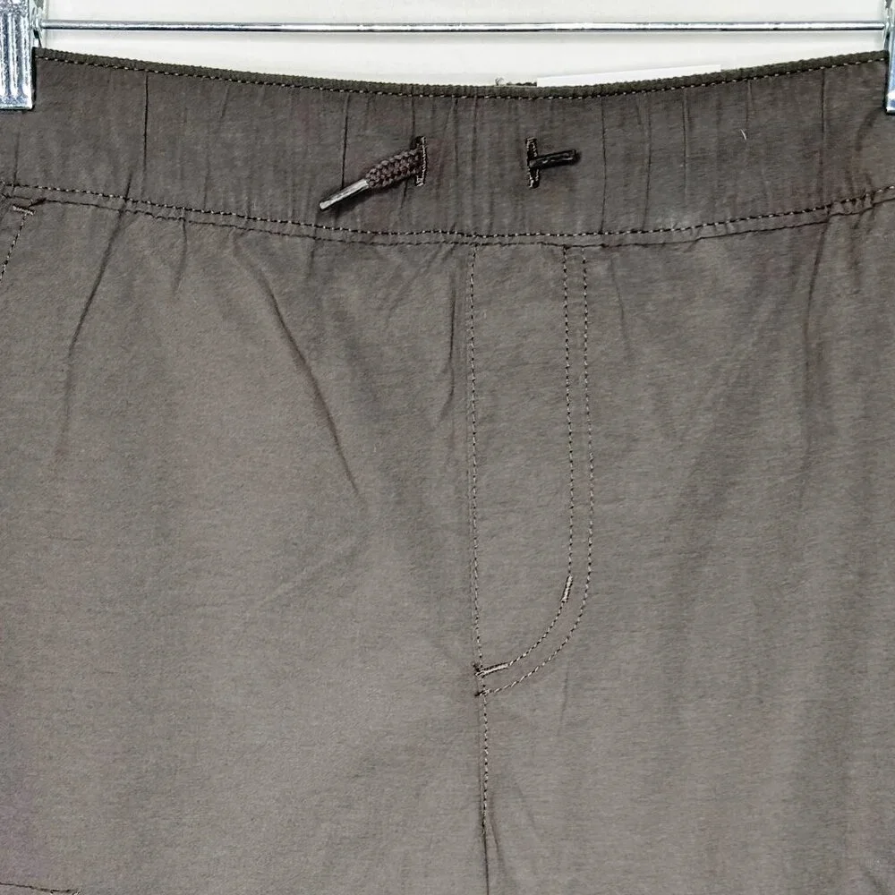NWT Sonoma Boy’s Shorts sz Lg (14/16) Gray Cargo Elastic Drawstring Waist Summer